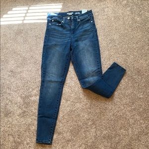 High rise skinny jeans